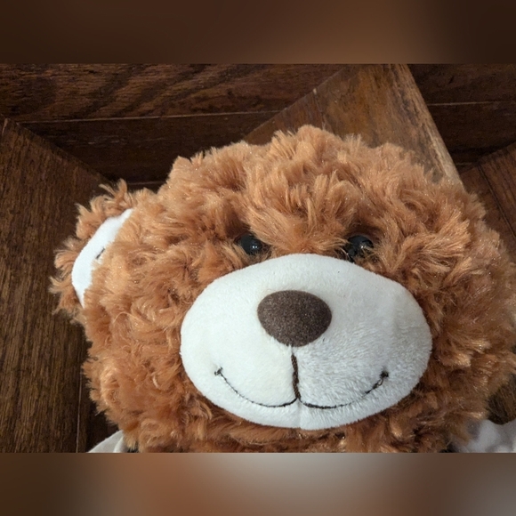 Build A Bear 2010 champ Brown Teddy Bear, Plush with  jeans and vest. - Picture 11 of 11